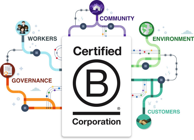 Certified B Corporation - Areas included