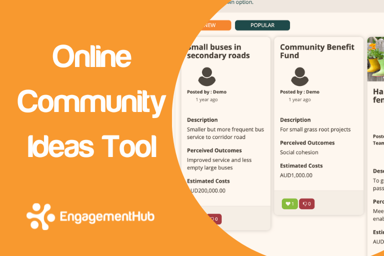 online community ideas tool